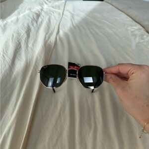 Ray-Ban Gold and Black Sunglasses